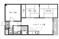 コートフラッツタナベ2 3LDKの間取図画像