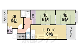 スカイロードとのしろ 3LDKの間取図画像