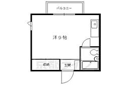 J・FACTORY ワンルームの間取図画像