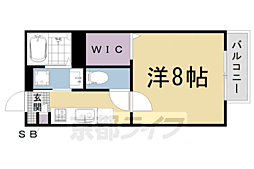 エルメゾン・フルール 1Kの間取図画像