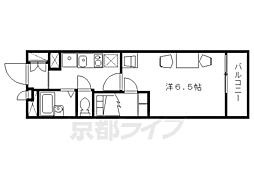 レオパレスプリオール東山3 1Kの間取図画像