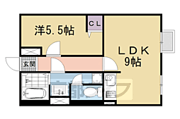 ハイム佐井 1LDKの間取図画像
