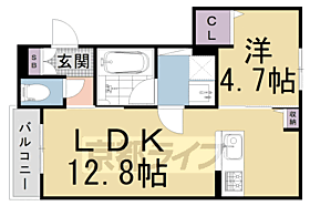 リガールメゾン円町 302 ｜ 京都府京都市中京区西ノ京北円町（賃貸マンション1LDK・3階・42.03㎡） その2