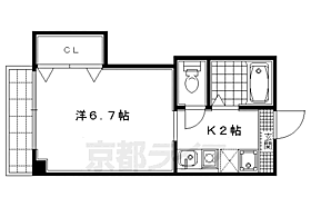 白梅ヒルズ 102 ｜ 京都府京都市北区北野上白梅町（賃貸マンション1K・1階・20.36㎡） その2