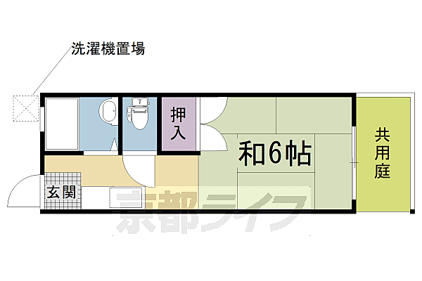 プラミーハイツ 110｜京都府京都市右京区梅津段町(賃貸アパート1K・1階・20.46㎡)の写真 その2