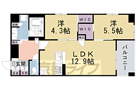 京都府京都市上京区四町目（賃貸マンション2LDK・4階・56.60㎡） その2