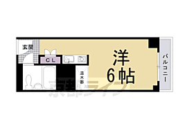 京都今出川レジデンス 1Kの間取図画像