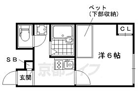 レオパレス嵯峨野 103 ｜ 京都府京都市右京区嵯峨野六反田町（賃貸アパート1K・1階・20.28㎡） その2