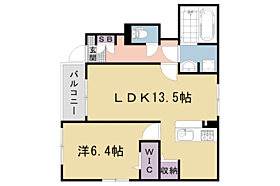 ＳＫＹ 102 ｜ 京都府京都市右京区西院日照町（賃貸アパート1LDK・1階・47.41㎡） その2