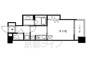 京都府京都市中京区宮木町（賃貸マンション1K・6階・25.51㎡） その2