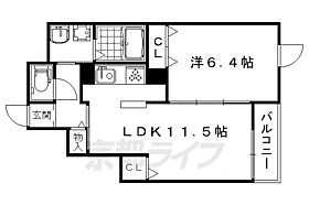 サラ　フィリーチェ 304 ｜ 京都府京都市右京区西京極橋詰町（賃貸マンション1LDK・3階・43.59㎡） その2