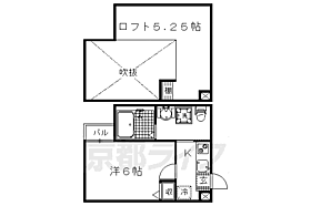 京都府京都市上京区大北小路東町（賃貸マンション1K・2階・26.00㎡） その2