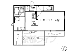 メゾン・ド・プルミエール 3階1LDKの間取り