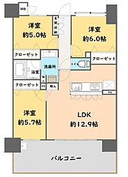 間取図画像 3LDK