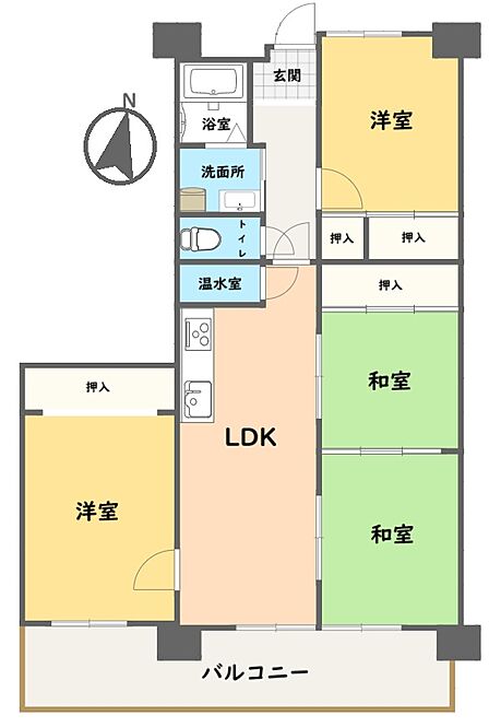 日当たり良好の４ＤＫ♪ 