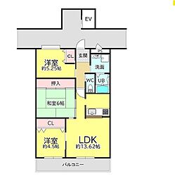 間取図画像 3LDK