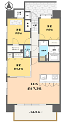 サンパーク城址公園グラッセ 3LDKの間取図画像