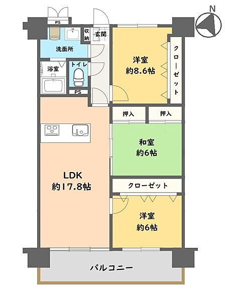 綺麗なタイル張りの外観です!
