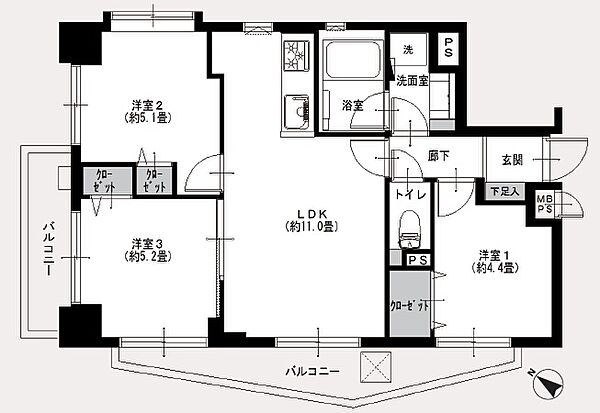 間取りを拡大表示