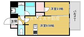 プレサンスドームシティ  ｜ 大阪府大阪市西区九条南1丁目（賃貸マンション1LDK・13階・34.58㎡） その2