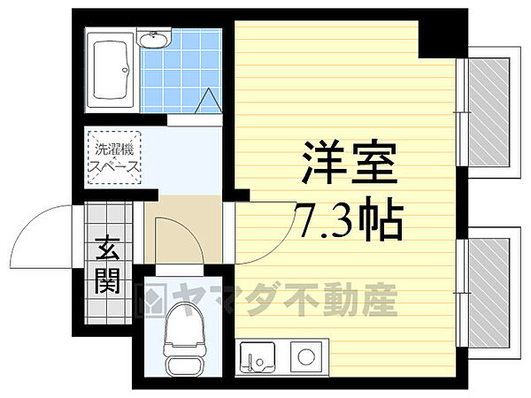 グランベール千里 407｜大阪府豊中市上新田４丁目(賃貸マンション1R・4階・18.77㎡)の写真 その2