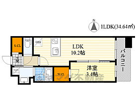 サンレムート江坂3rd  ｜ 大阪府吹田市江の木町15番2号（賃貸マンション1LDK・7階・34.64㎡） その2