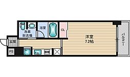 ルナコート江坂 1Kの間取図画像