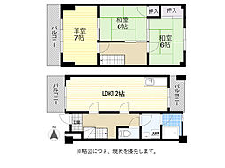 第3清涼マンション 3LDKの間取図画像