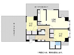 ヴェルデュール南桜塚 2LDKの間取図画像
