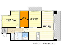 セントラルコート2 2LDKの間取図画像