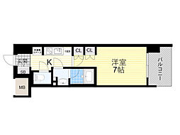 COMFORIALIV新大阪Q 1Kの間取図画像