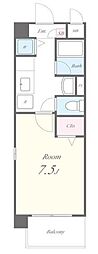 クローヴェーサウスタカハマ 1Kの間取図画像