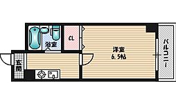 フレール緑地公園 1Kの間取図画像