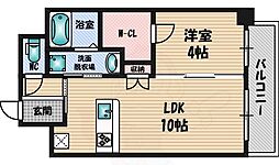 サムティ江坂ジュレーヴ 1LDKの間取図画像