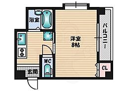 アンフィニ 1Kの間取図画像