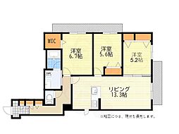RADIANCEMINOH 3LDKの間取図画像