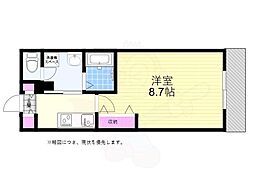 メゾンブランシュ 1Kの間取図画像