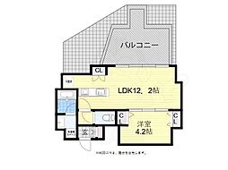 アーバネックストヨナカ 1LDKの間取図画像