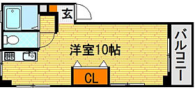 パークサイド広瀬 201号室 ｜ 広島県広島市中区広瀬北町（賃貸マンション1R・2階・24.00㎡） その2