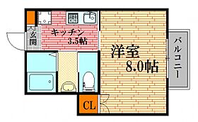 フェリーチェ安東 101号室 ｜ 広島県広島市安佐南区安東６丁目（賃貸アパート1K・1階・25.00㎡） その2