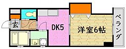 マンション春夏秋冬 1DKの間取図画像
