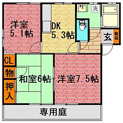 ジェネスT 3DKの間取図画像