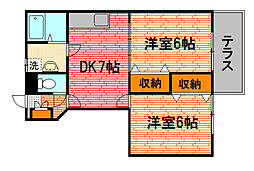 間取図画像 2DK
