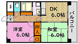 アーバン・アネックス 2DKの間取図画像