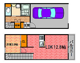 Galleria86 1LDKの間取図画像