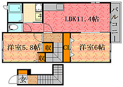 物件の間取り