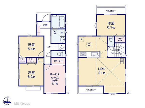 間取りを拡大表示