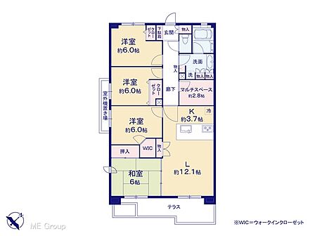 4LDK 間取り
