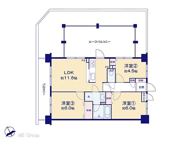 間取りを拡大表示