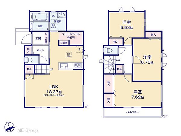 間取りを拡大表示